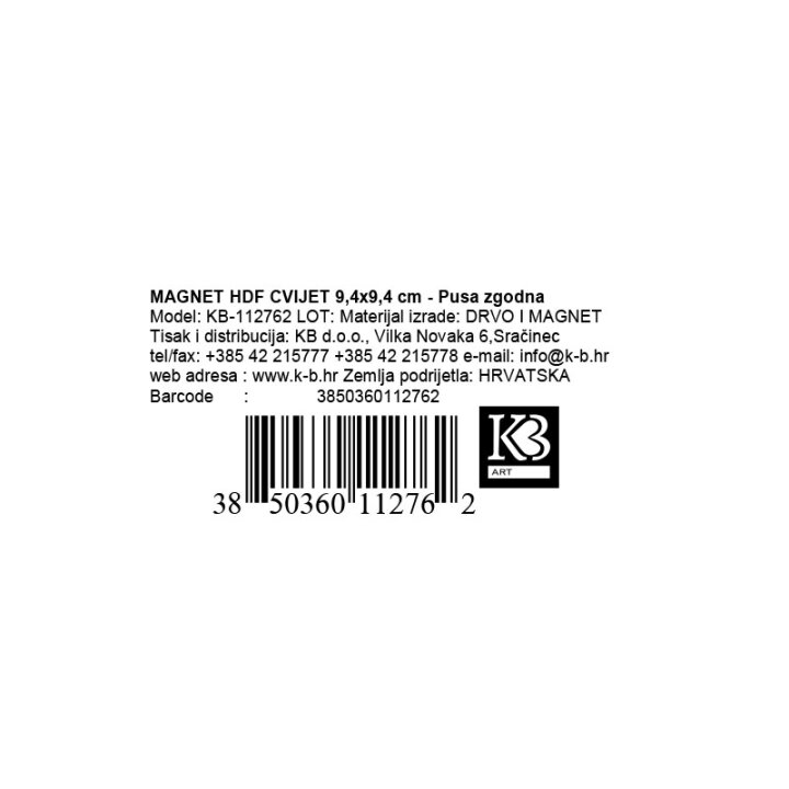 MAGNET HDF CVIJET 9,4x9,4 cm - Pusa zgodna