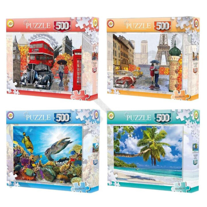 PUZZLE 500 DIJELNE - SORT MOTIVI 61x46 cm