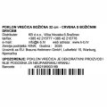 POKLON VREĆICA BOŽIĆNA 32 cm - CRVENA S BOŽIĆNIM DRVCEM