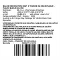 BALONI DEKORATIVNI 200/1 S TRAKOM ZA OBLIKOVANJE - PLAVO/ BIJELO/ ZLATNI