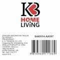 STAKLENI DEKORATIVNI TANJUR ČETVRTASTI S VALOVITIM RUBOM OLIVE HARMONY 35,5 cm