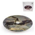 STAKLENI DEKORATIVNI OKRETNI TANJUR MIDNIGHT MARBLE 30,5 cm
