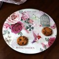 STAKLENI DEKORATIVNI OKRETNI TANJUR ROYAL GARDEN 30,5 cm