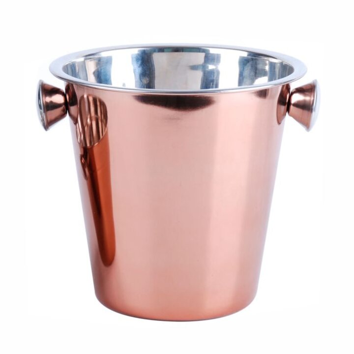 POSUDA ZA LED METALNA U BOJI BAKRA 20,5x22 cm