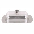 POSUDICA ZA MASLAC INOX S PROZIRNIM POKLOPCEM 19,5 cm