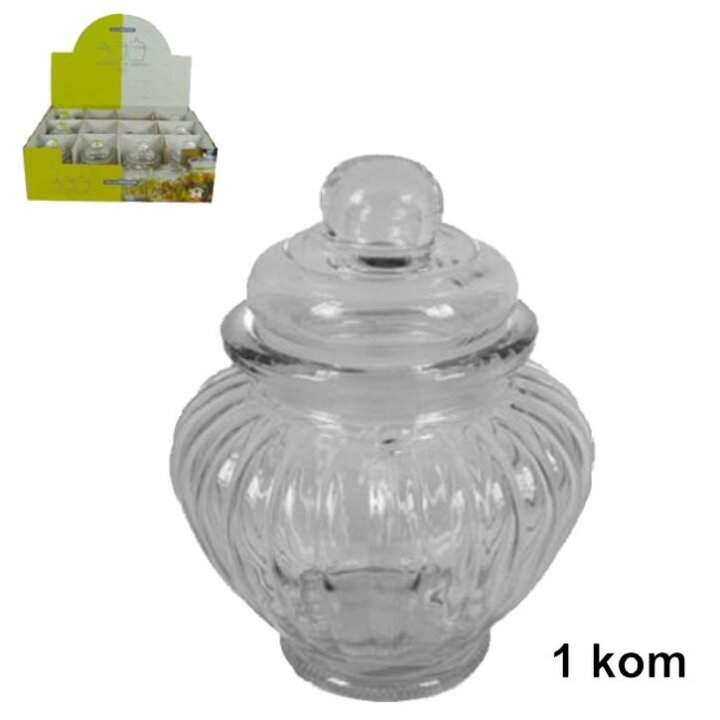 POSUDICA STAKLENA S POKLOPCEM 12 CM