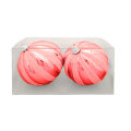KUGLE ZA BOR 15 CM 2/1  CRVENE / GLITER CRVENE