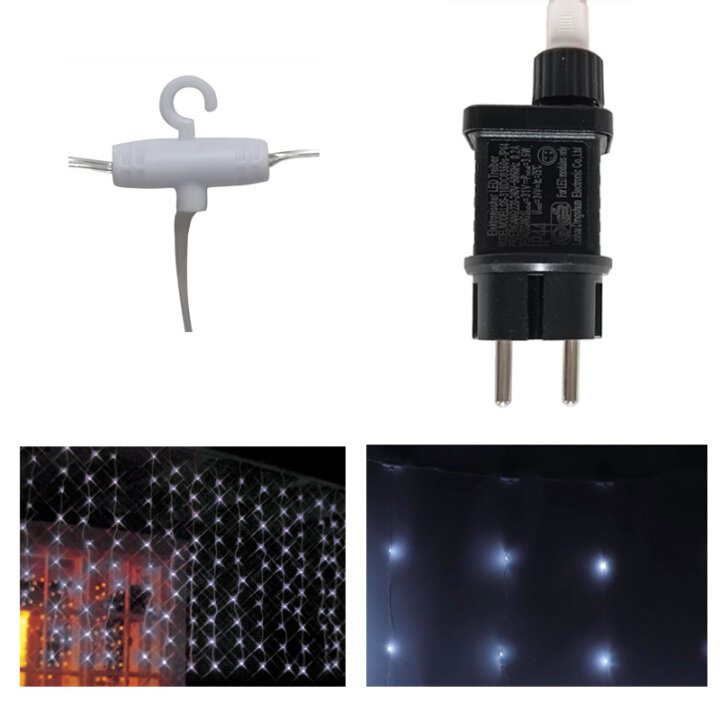ŽARULJICE MINI LED ZAVJESA 225/1 HLADNO BIJELE 3x3 M