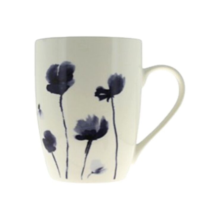 ŠALICA PORCULANSKA LIBERTY 350 mL - PLAVI CVJETNI DEKOR - SORT