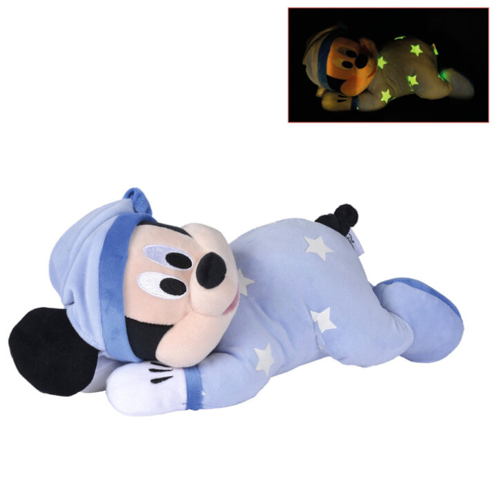 MICKEY MOUSE SOFT PLIŠ ZA BEBE 30 cm KOJI SVJETLI U MRAKU - SIMBA