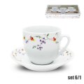 ŠALICE PORCULANSKE 6/1 200 mL - FLORAL SPRINKLE