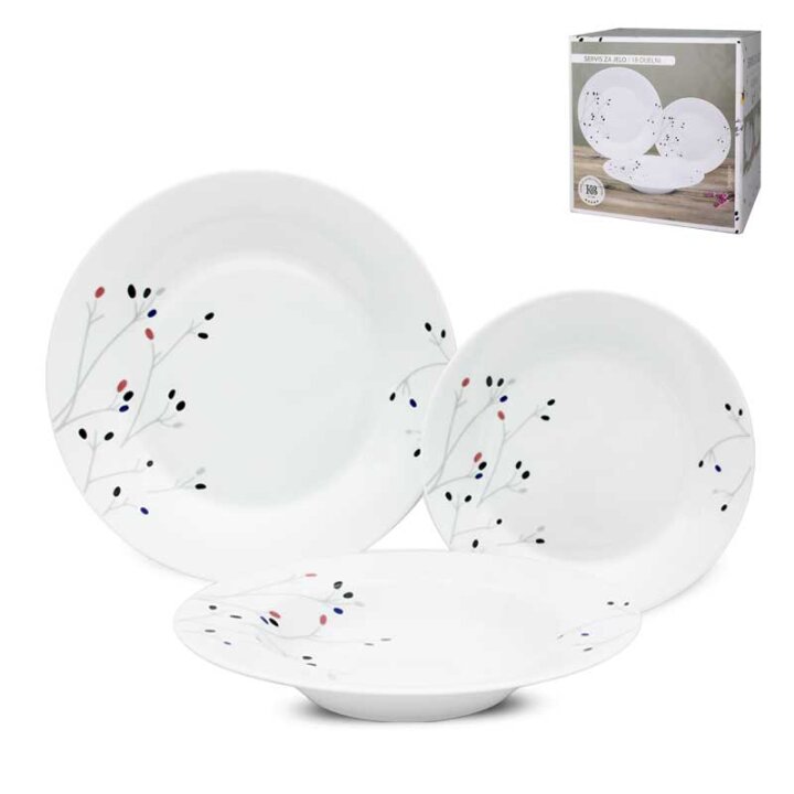 SERVIS ZA JELO PORCULANSKI 18 DIJELNI - DOTTED SERENITY