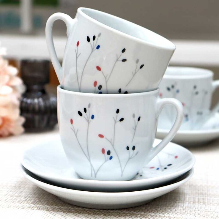 ŠALICE PORCULANSKE 6/1 200 mL - DOTTED SERENITY