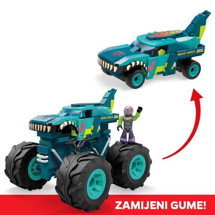 AUTIĆ HOT WHEELS MEGA CONSTRUCT ZA SASTAVLJANJE 187 DIJELOVA - MATTEL