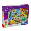 PUZZLE DISNEY PRINCESS SUPERCOLOR 60 DIJELNE 20x15 CM - CLEMENTONI