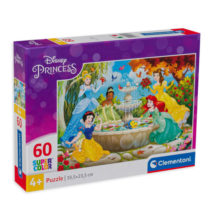 PUZZLE DISNEY PRINCESS SUPERCOLOR 60 DIJELNE 20x15 CM - CLEMENTONI