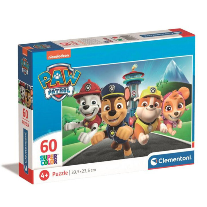 PUZZLE PAW PATROL SUPERCOLOR 60 DIJELNE 20x15 CM - CLEMENTONI