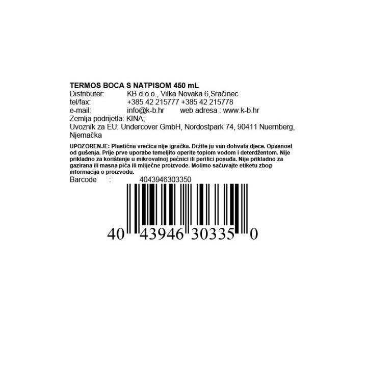 TERMOS BOCA S NATPISOM 450 mL