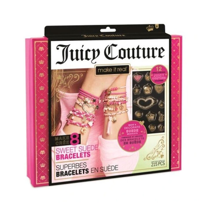 SET ZA IZRADU NARUKVICA - JUICY COUTURE U KUTIJI 215 DIJELNI