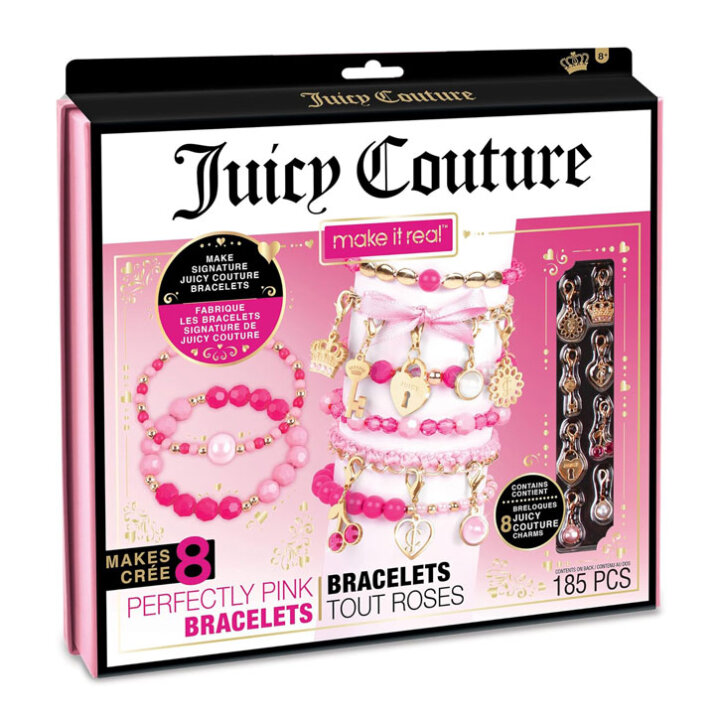 SET ZA IZRADU NARUKVICA - JUICY COUTURE U KUTIJI 28x24,5 CM 185 DIJELNI