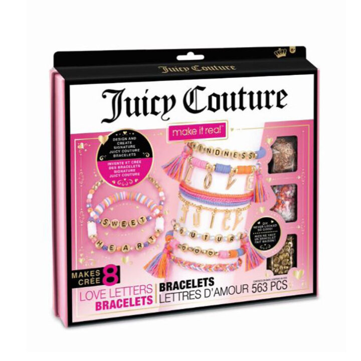 SET ZA IZRADU NARUKVICA - JUICY COUTURE U KUTIJI 25x28 CM 563 DIJELNI