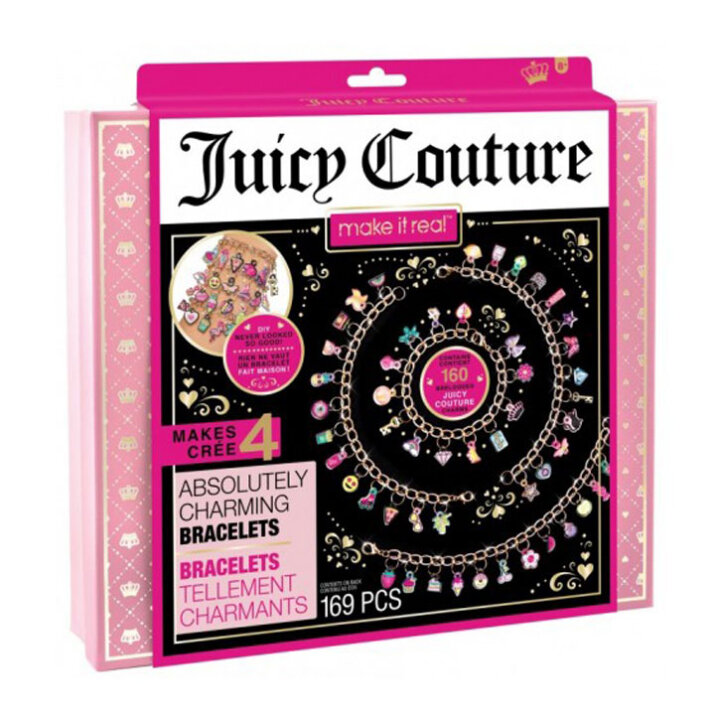 SET ZA IZRADU NARUKVICA - JUICY COUTURE U KUTIJI 25x28 CM 169 DIJELNI