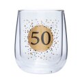 SVIJEĆNJAK STAKLENI S BROJEM ˝50˝ - 11x8,5 cm
