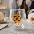 SVIJEĆNJAK STAKLENI S BROJEM ˝50˝ - 11x8,5 cm