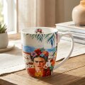 ŠALICA PORCULANSKA 360 mL U POKLON KUTIJI - MEXICAN ART - RED