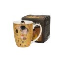 ŠALICA PORCULANSKA 360 mL U POKLON KUTIJI - THE KISS BY GUSTAV KLIMT