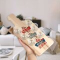 DASKA DRVENA BOCA 39,5x16cm SA 6 ČAŠICA 45 ml I TISKOM - Za zdravlje, za sreću..