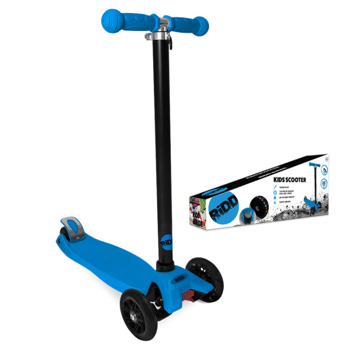 ROMOBIL S TRI KOTAČA DJEČJI S LED SVIJETLIMA NA KOTAČIMA PLAVI 66-90 CM