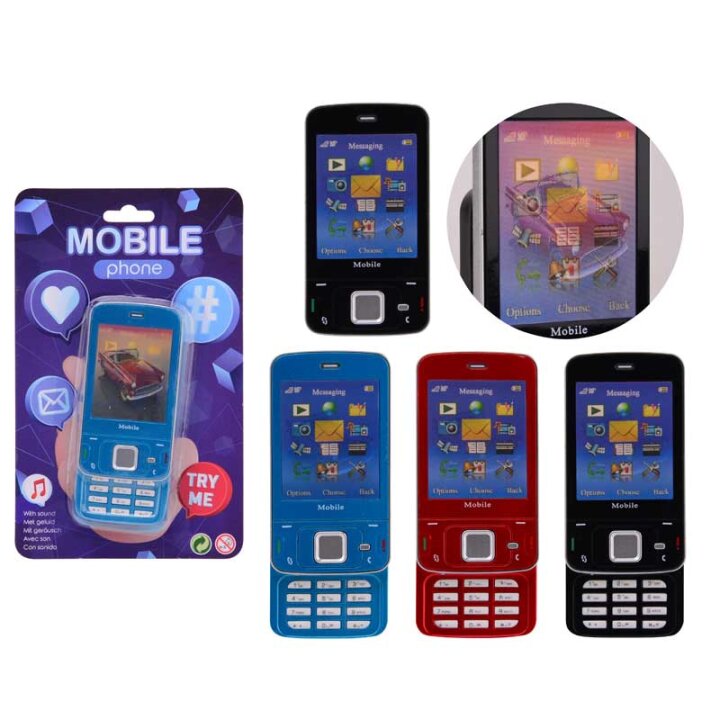 MOBITEL IGRAČKA NA BLISTERU 13x5,5 CM - SORT