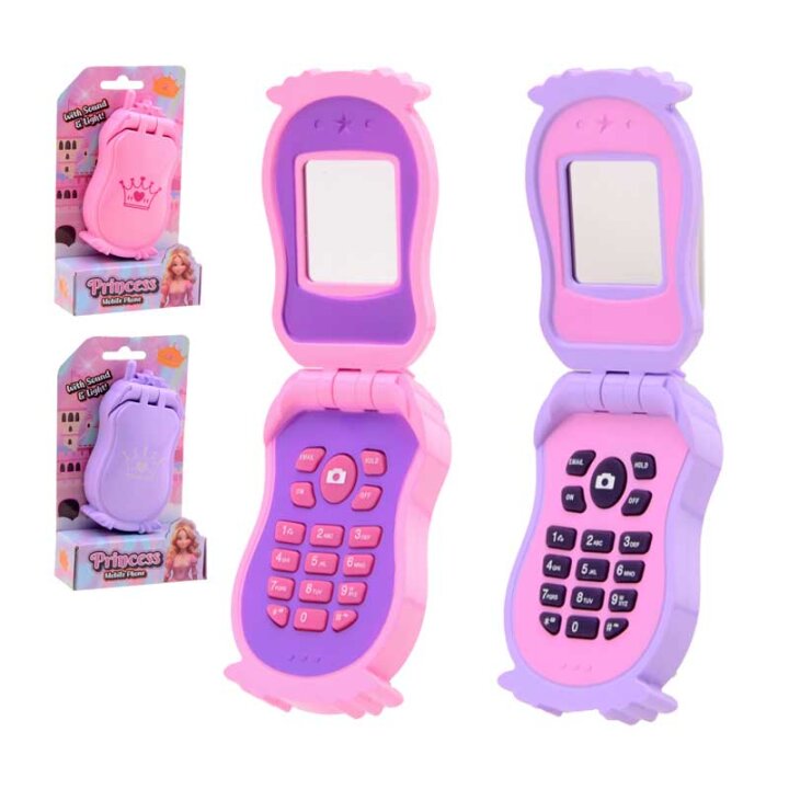 PRINCESS MOBITEL IGRAČKA SA ZVUKOM I SVJETLOM 9x3,5x15,5 CM - SORT