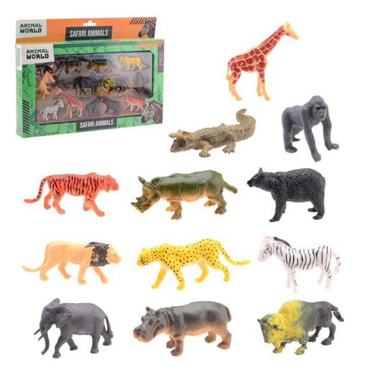 DIVLJE ŽIVOTINJE SET 12/1 U KUTIJI 29x21x4 CM - ANIMAL WORLD