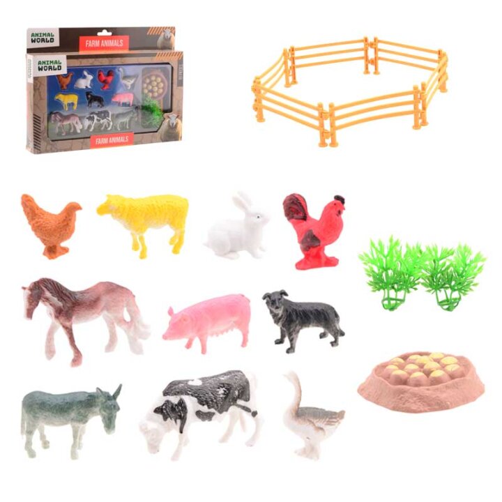 DOMAĆE ŽIVOTINJE SET 19/1 U KUTIJI 29x21x3 CM - ANIMAL WORLD
