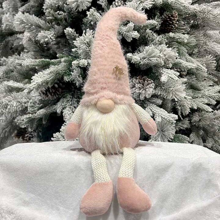 GNOM SJEDEĆI DEKORATIVNI 55/41 cm ROZI / ZELENI /PLAVI