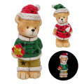 MEDO BOŽIĆNA FIGURA S LED SVJETLOM 23x13x10 cm - SORT