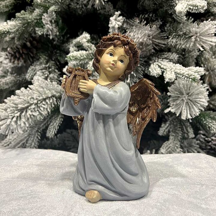 FIGURA ANĐEO SA LED SVJETLIMA SORT 22x13 cm