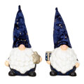 FIGURA GNOM PLAVI S POKLONOM / ZVIJEZDOM KERAMIČKI 25x8x10 CM SORT