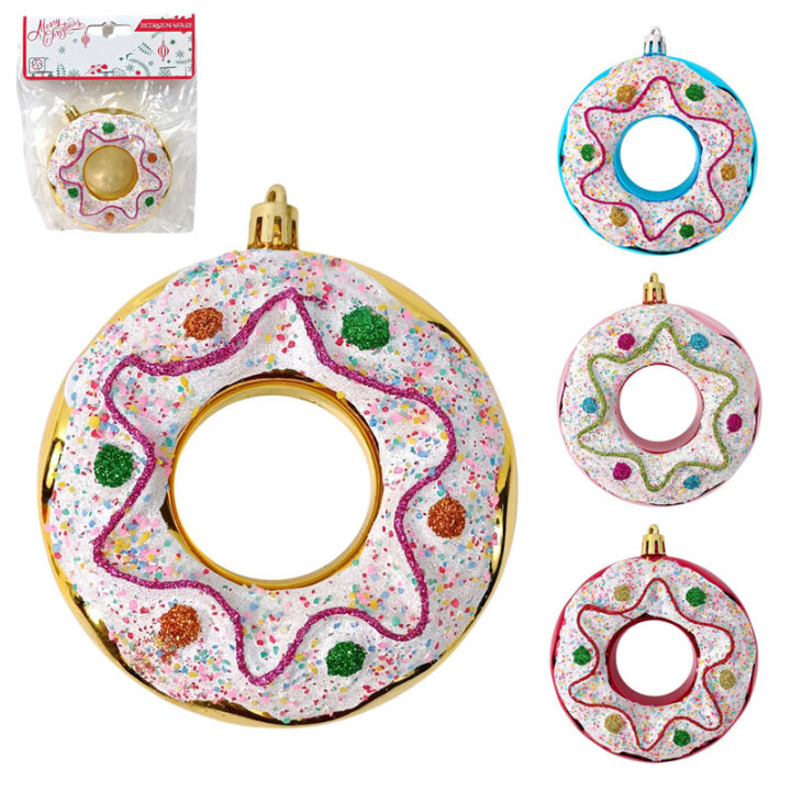 DEKORACIJA ZA BOR DONUT 10x4 cm SORT