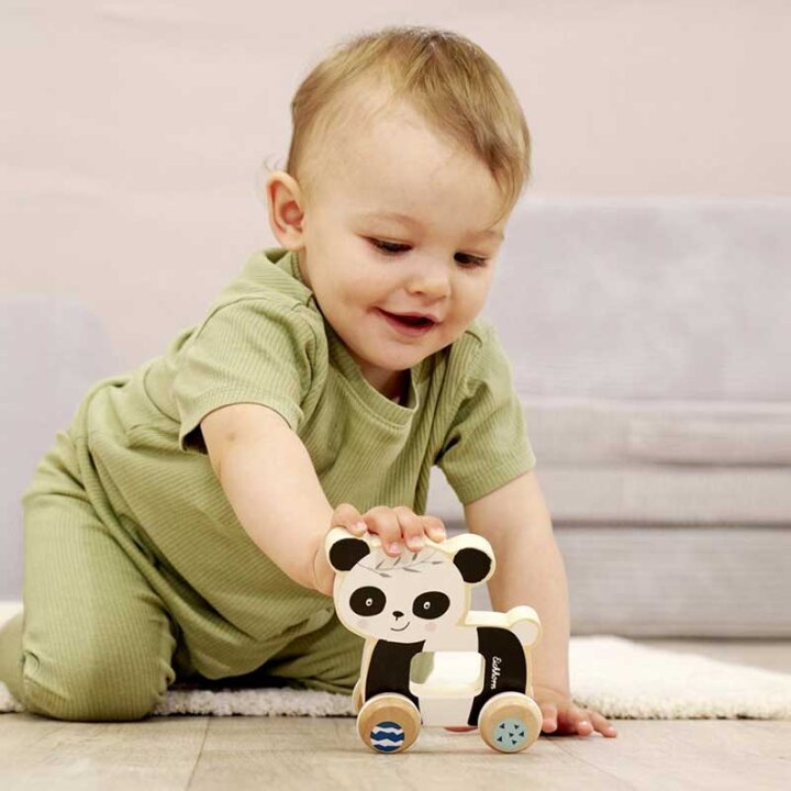 DRVENA IGRAČKA NA POVLAČENJE PANDA - EICHHORN