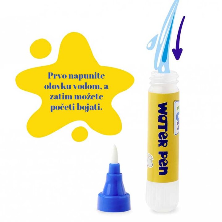 BOJANKA BLOK S MAGIČNIM VODENIM MARKEROM NA BLISTERU FARMA S FIGURICOM - SIMBA
