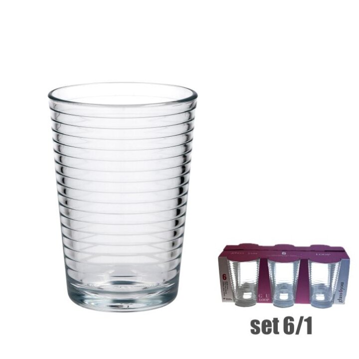 ČAŠE GLASS4YOU LOOP 215 mL 6/1