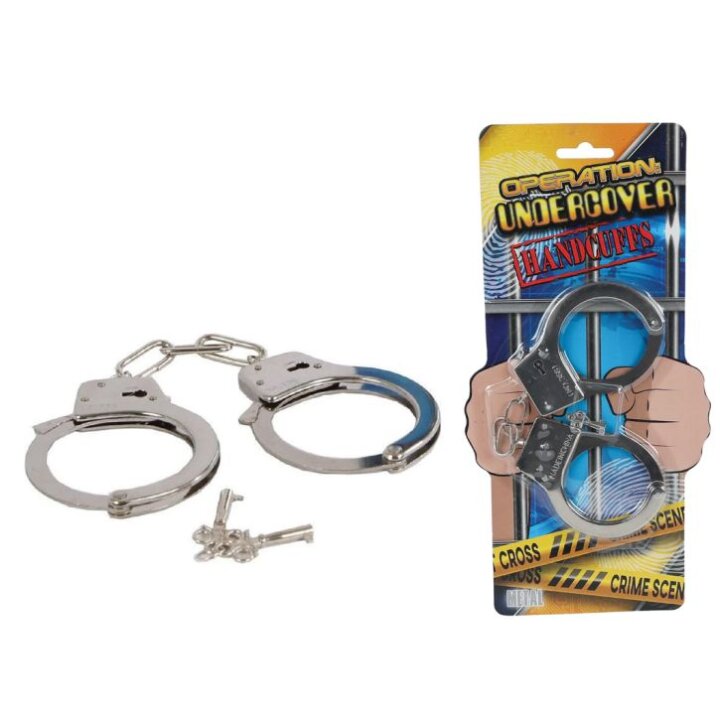 LISICE POLICIJSKE ZA IGRU METALNE NA BLISTERU 30x12 cm