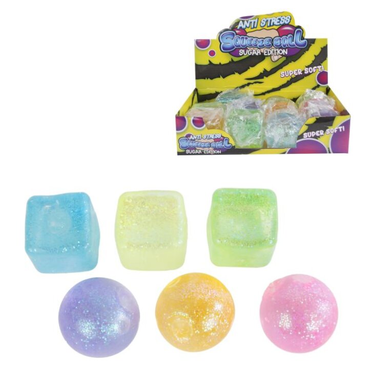 LOPTICA ZA STISKANJE ANTISTRES 6 cm - SUGAR MELLOW - SORT