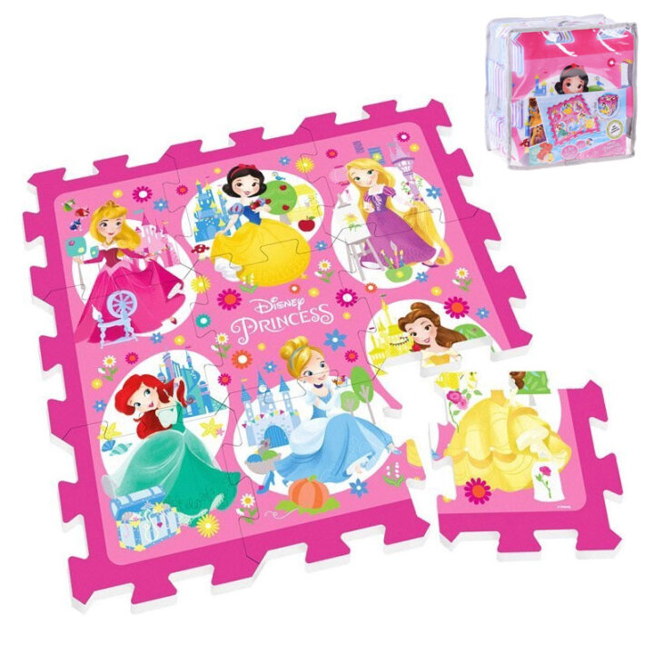 DISNEY PRINCESS PUZZLE PODNE SPUŽVASTE 9 DIJELNE 88x88cm U VREĆI RUKSAK