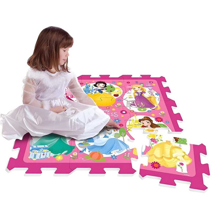 DISNEY PRINCESS PUZZLE PODNE SPUŽVASTE 9 DIJELNE 88x88cm U VREĆI RUKSAK