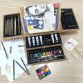 SET ZA CRTANJE 85 DIJELNI U DRVENOM KOFERU - ATELIER D'ART 34,5x25,5x11,5 cm