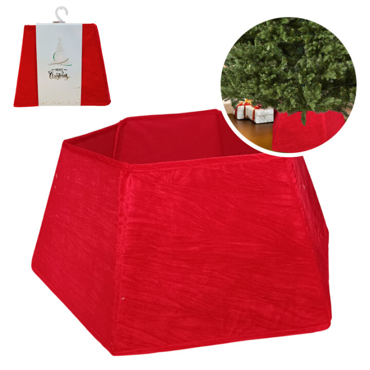 OMOTAČ ZA STALAK BORA DEKORATIVNI 70x30 cm CRVENI VELUR
